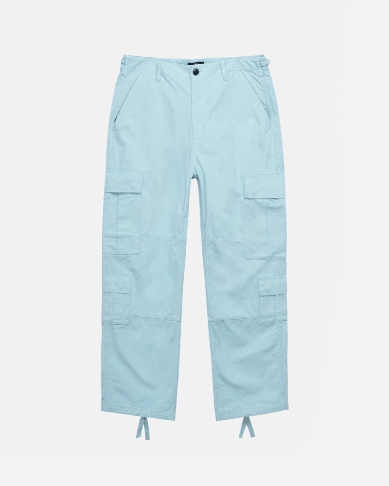 Pantalon Stussy Surplus Cargo Ripstop Aquamarine | OAY-9232255