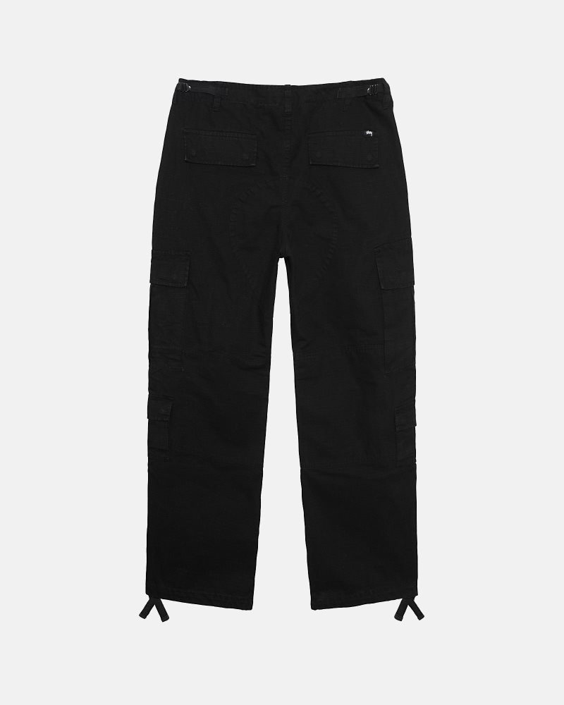 Pantalon Stussy Surplus Cargo Ripstop Noir | CPZ-4570940