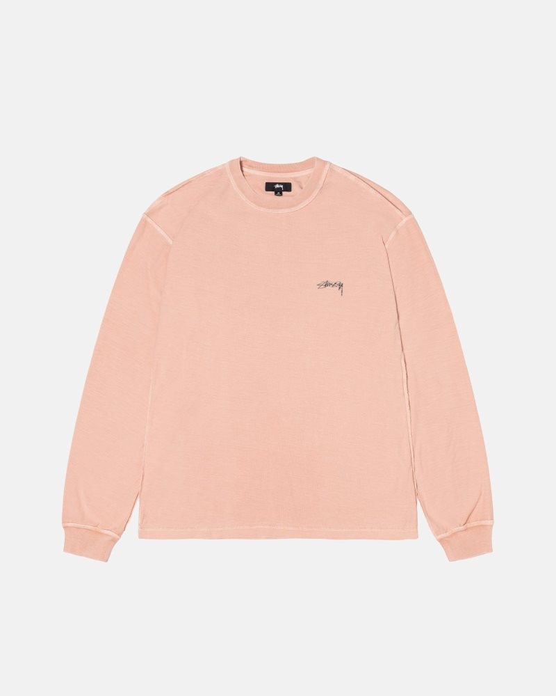 T Shirts Stussy Lazy Ls Dusty Peach | GFG-7115890