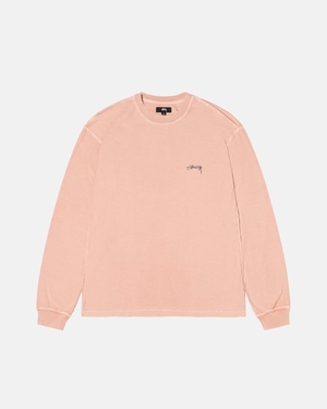 T Shirts Stussy Lazy Ls Dusty Peach | GFG-7115890