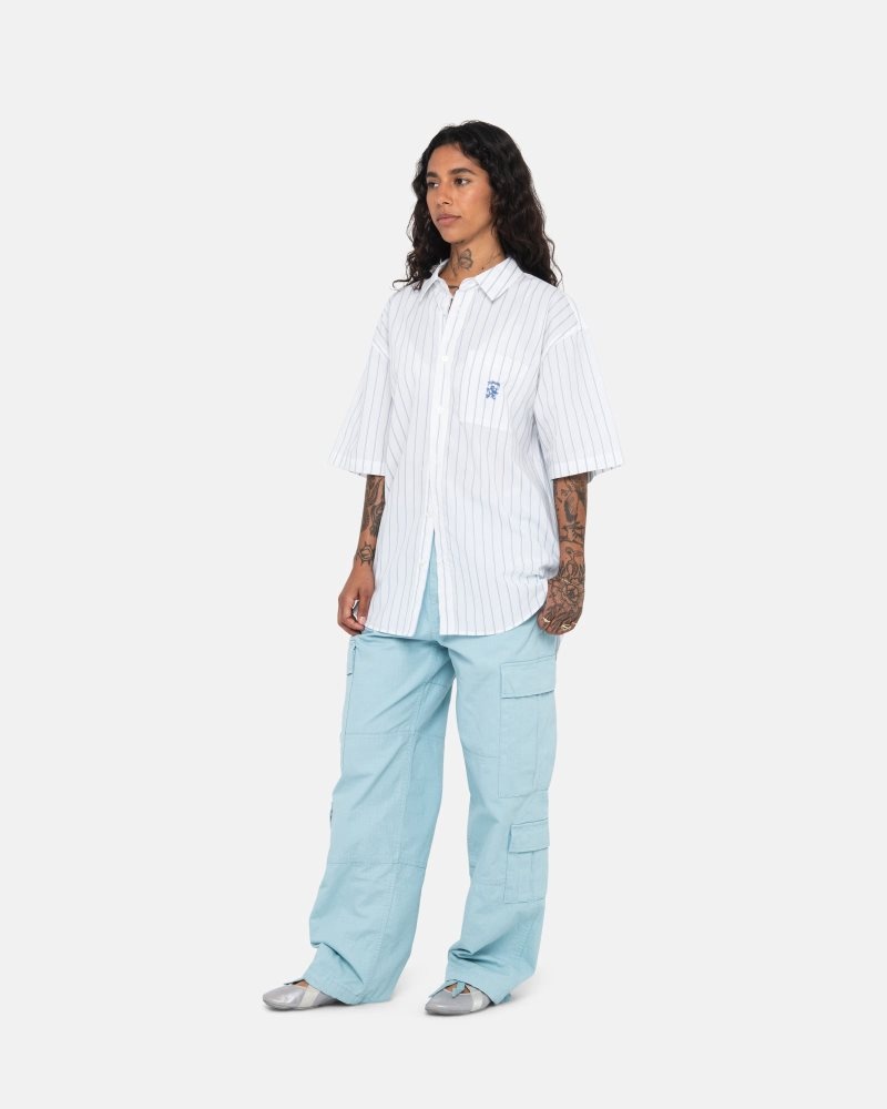 Pantalon Stussy Surplus Cargo Ripstop Aquamarine | OAY-9232255