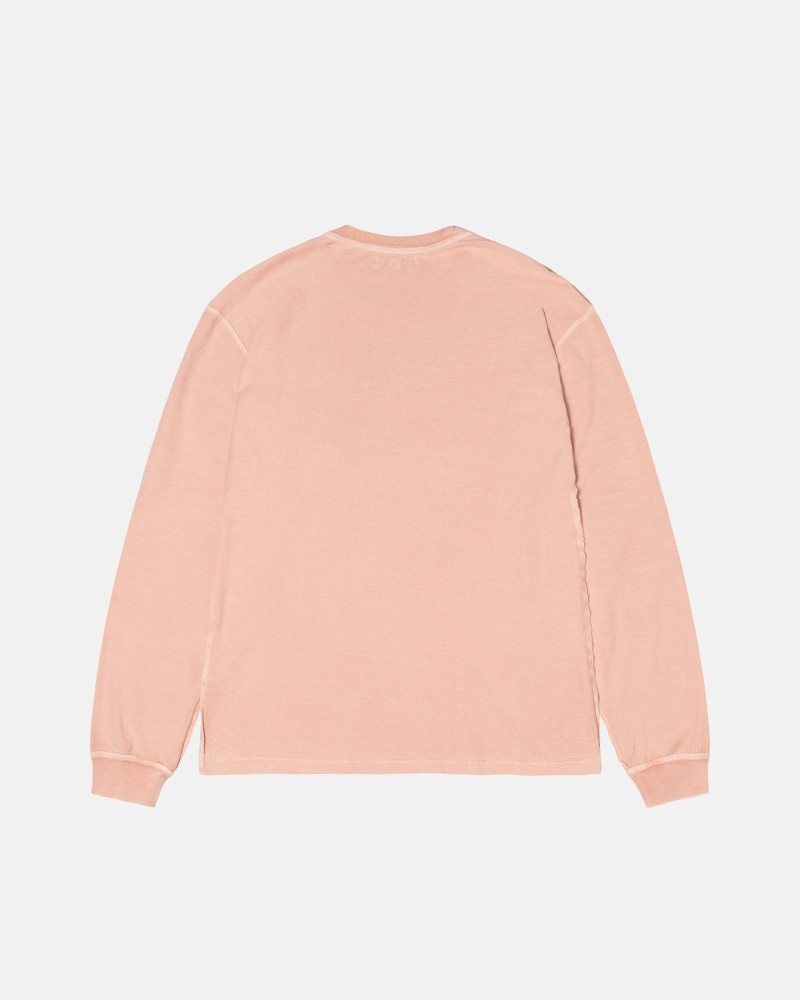 T Shirts Stussy Lazy Ls Dusty Peach | GFG-7115890