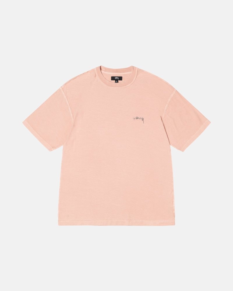 T Shirts Stussy Lazy Dusty Peach | SJZ-8050531