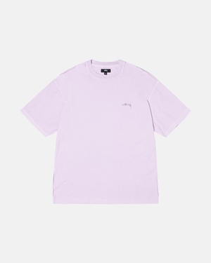 T Shirts Stussy Lazy Lilac | CLH-5462174