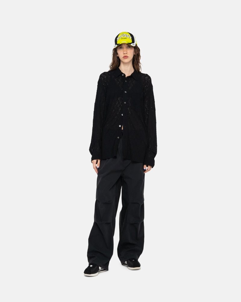 Pantalon Stussy Nyco Over Noir | NES-2310412