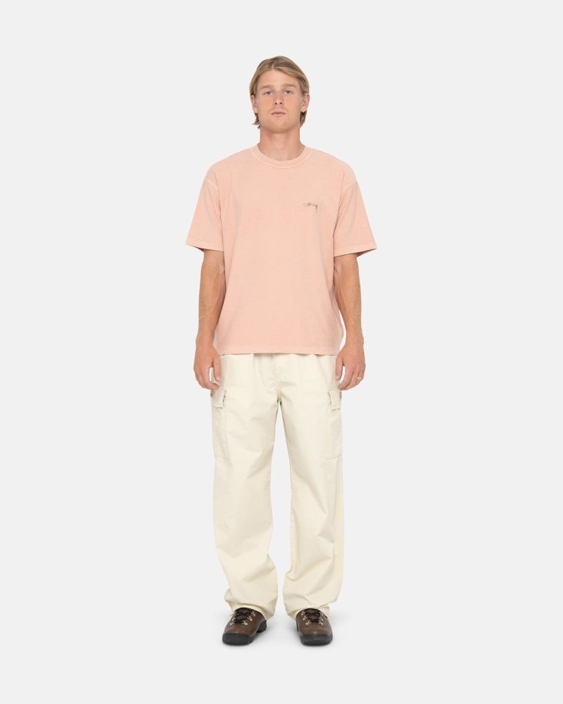 T Shirts Stussy Lazy Dusty Peach | SJZ-8050531