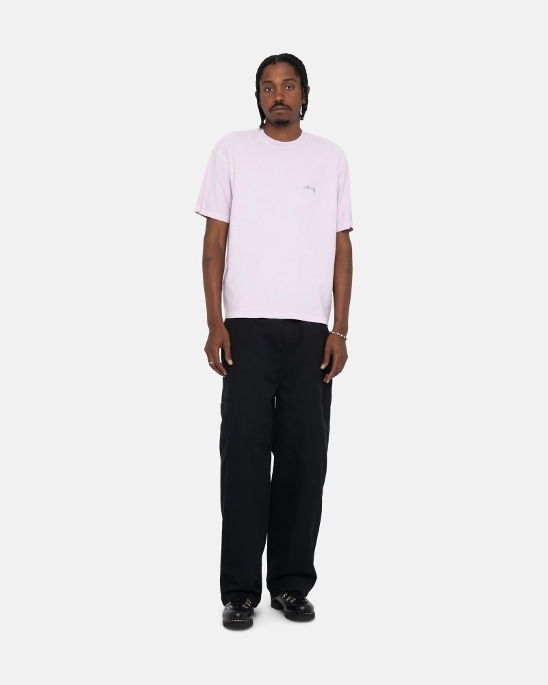 T Shirts Stussy Lazy Lilac | CLH-5462174