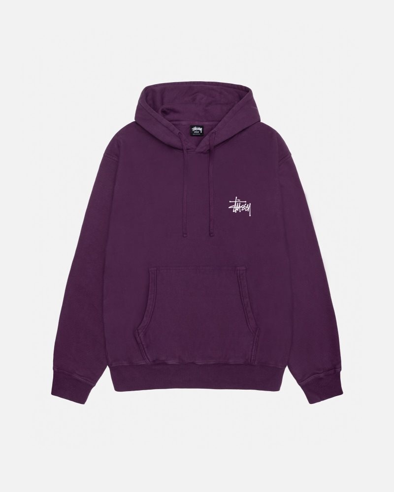 Sweat a Capuche Stussy Basic Stüssy Pigment Dyed Violette | FVY-2557821