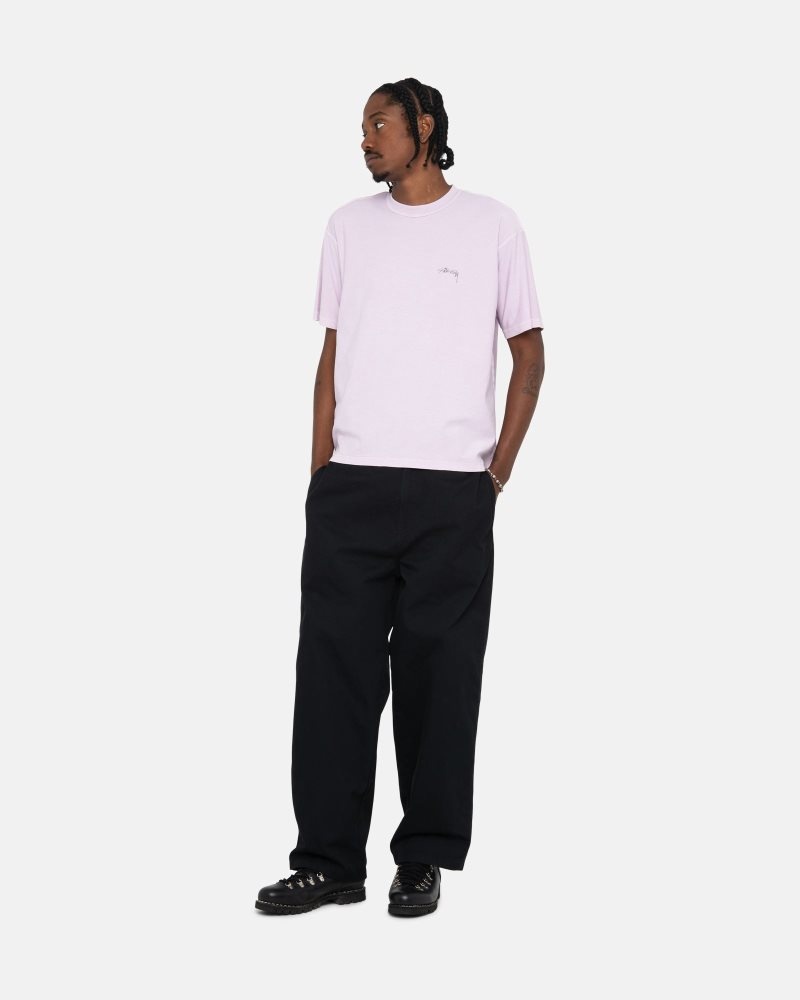 T Shirts Stussy Lazy Lilac | CLH-5462174