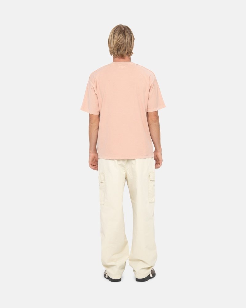 T Shirts Stussy Lazy Dusty Peach | SJZ-8050531