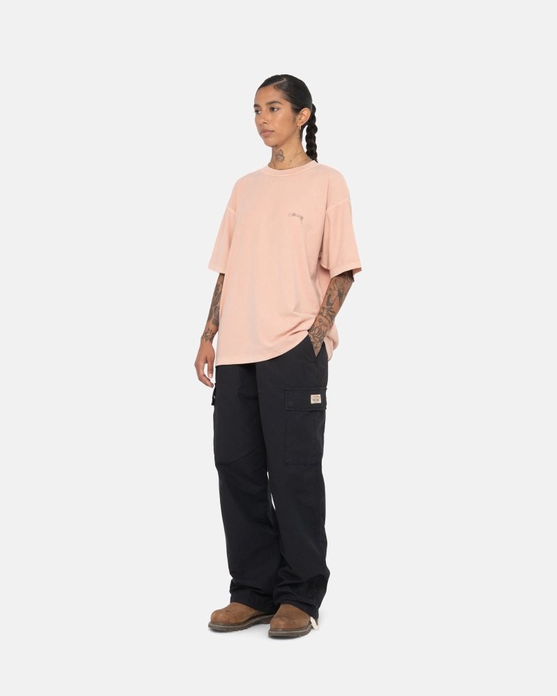 T Shirts Stussy Lazy Dusty Peach | SJZ-8050531