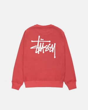 Sweat Stussy Basic Stüssy Crew Pepper | URF-0877752