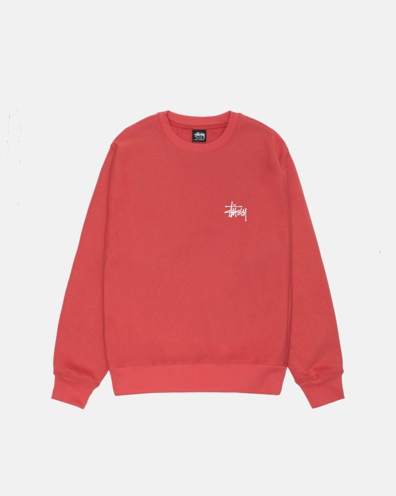 Sweat Stussy Basic Stüssy Crew Pepper | URF-0877752