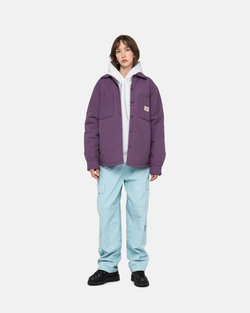 Chemise Stussy Rembourré Tech Over Violette | DTM-6282792