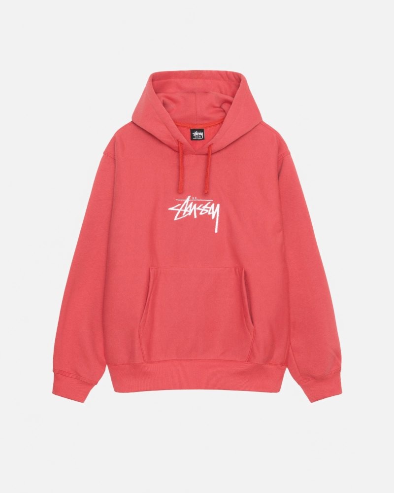 Sweat a Capuche Stussy Stock Logo Applique Pepper | WCE-1647463