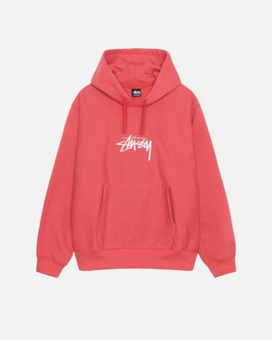 Sweat a Capuche Stussy Stock Logo Applique Pepper | WCE-1647463