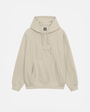 Sweat a Capuche Stussy Basic Applique Kaki | GUR-6591580