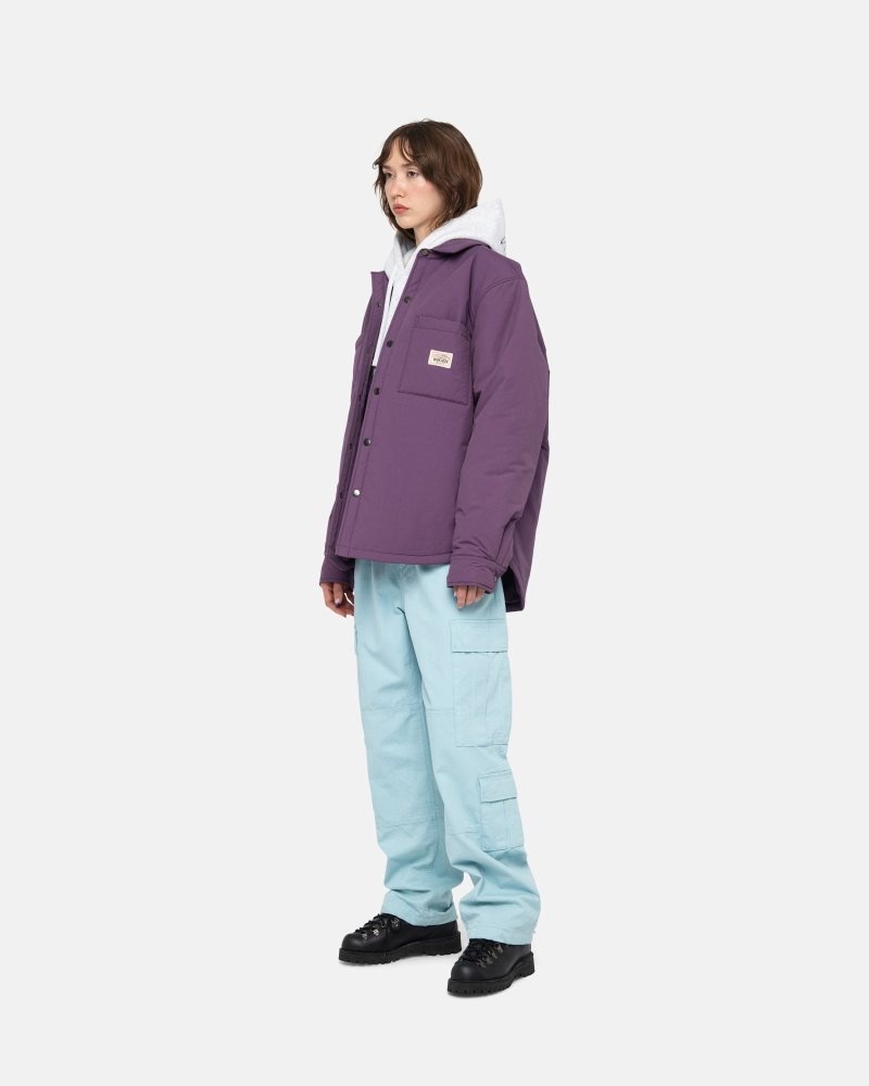 Chemise Stussy Rembourré Tech Over Violette | DTM-6282792