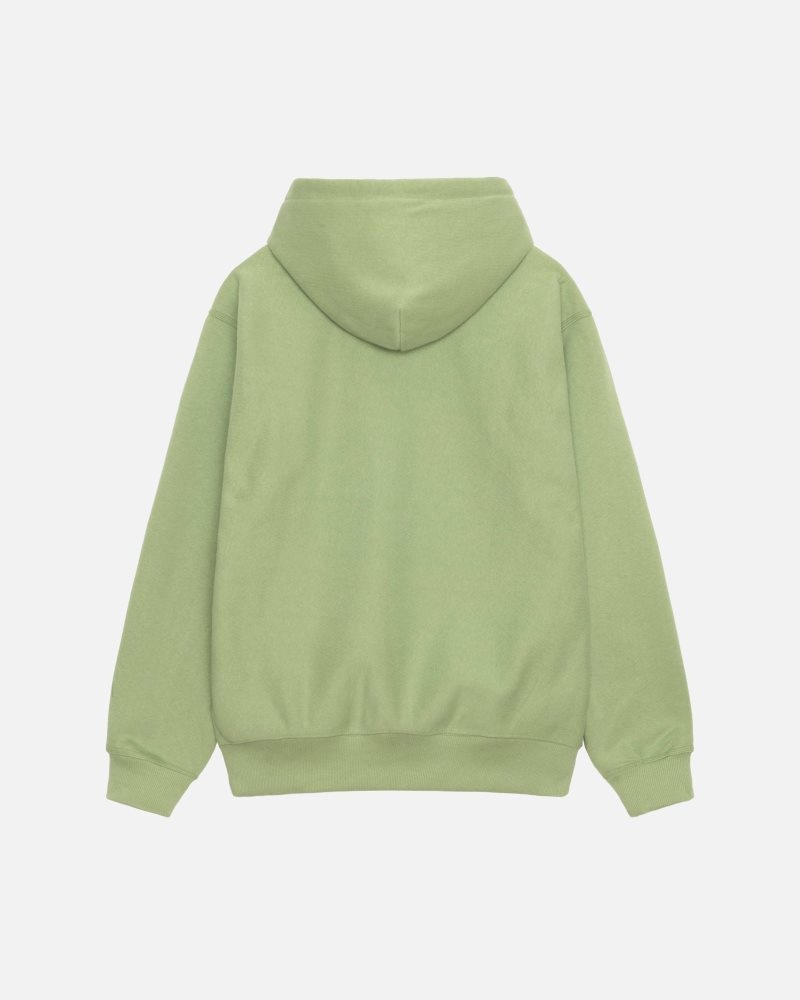 Sweat a Capuche Stussy Stock Logo Applique Moss | KZR-6450868