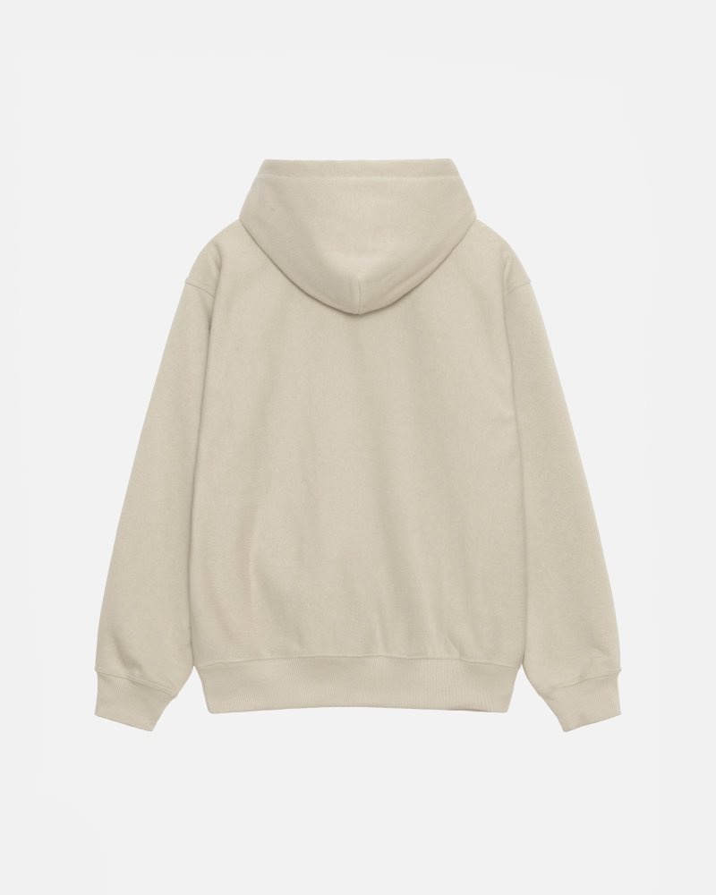 Sweat a Capuche Stussy Basic Applique Kaki | GUR-6591580