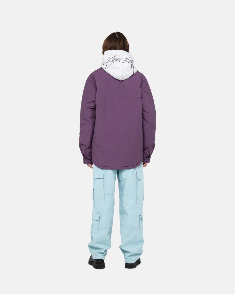 Chemise Stussy Rembourré Tech Over Violette | DTM-6282792