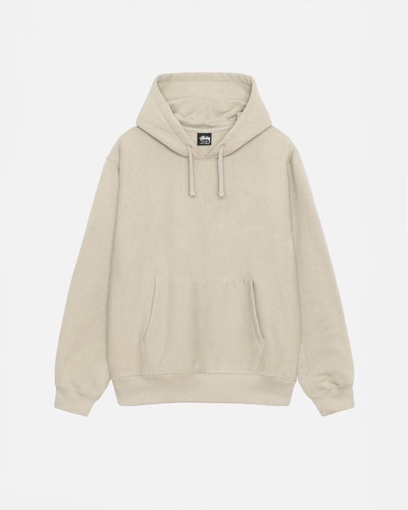 Sweat a Capuche Stussy Back Applique Kaki | JUS-6508248