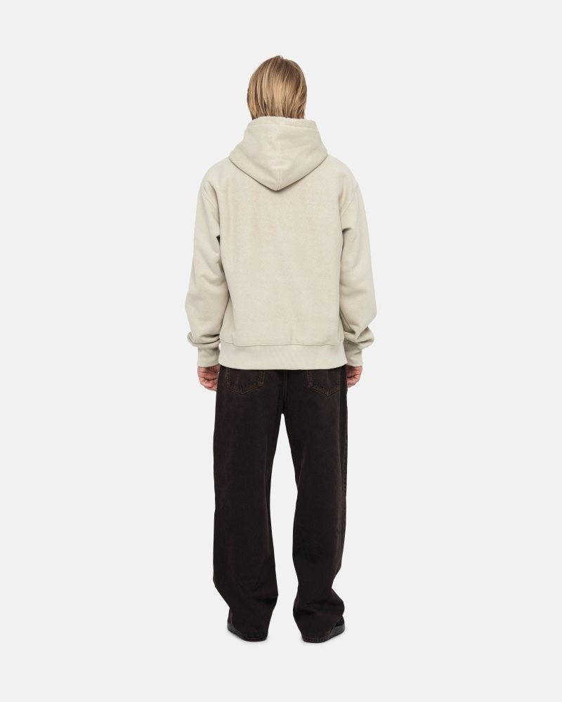 Sweat a Capuche Stussy Basic Applique Kaki | GUR-6591580