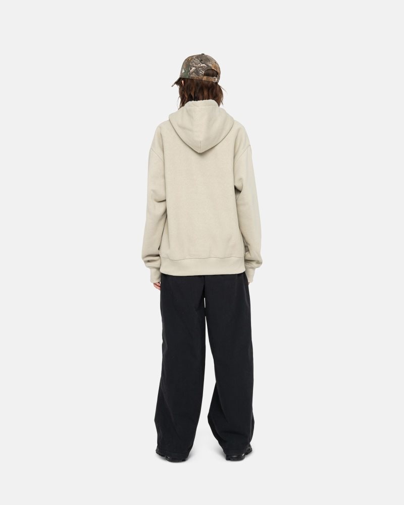 Sweat a Capuche Stussy Basic Applique Kaki | GUR-6591580