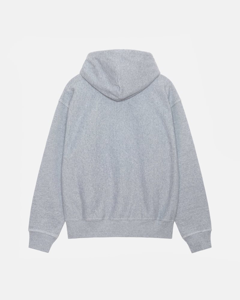 Sweat a Capuche Stussy Contrast Stitch Label Grise | RSS-8281228