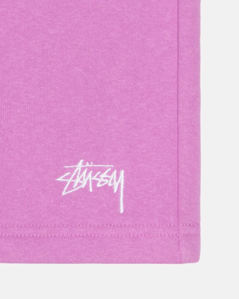 Short Stussy Stock Logo Sweat Violet | LYT-0143680