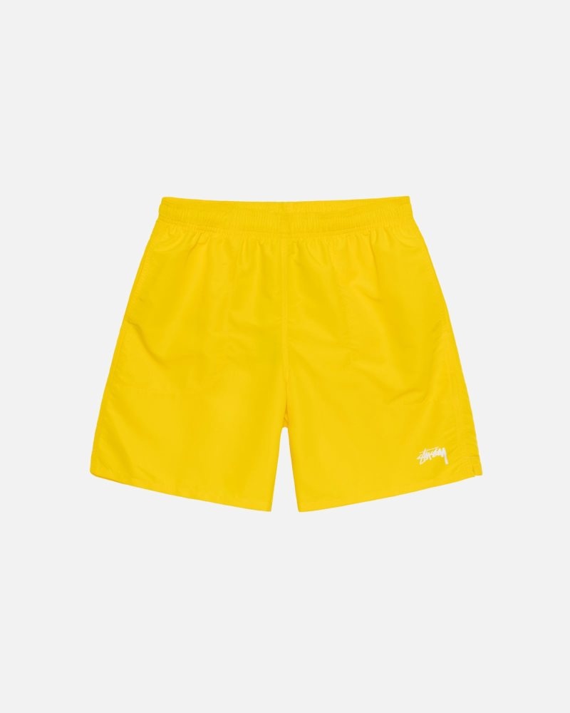 Short Stussy D'eau Stock Jaune | ONE-2441091