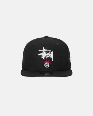 Casquettes Stussy New Era 59fifty Copyright Crown Noir | DTZ-8152193