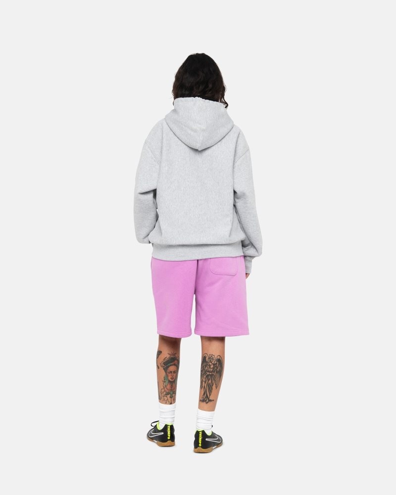 Short Stussy Stock Logo Sweat Violet | LYT-0143680