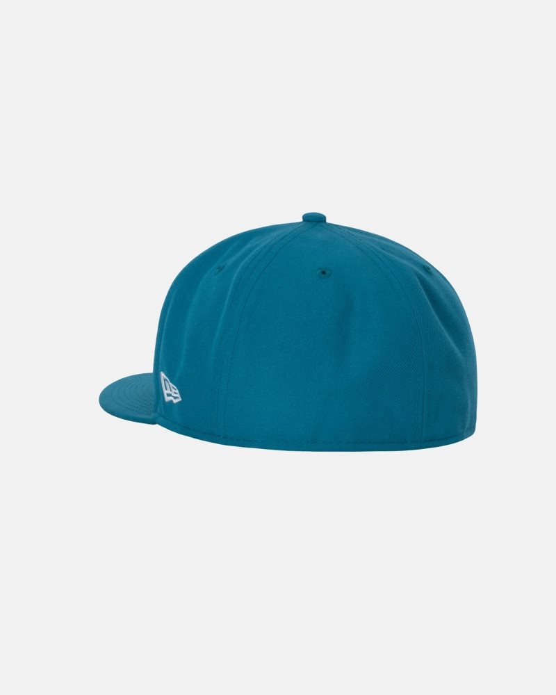 Casquettes Stussy New Era 59fifty Copyright Crown Teal | GSP-2232538