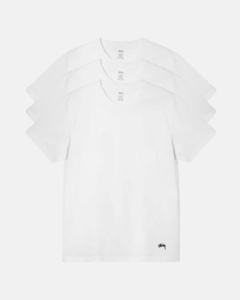 Chemise Stussy Under Blanche | HIX-2294993