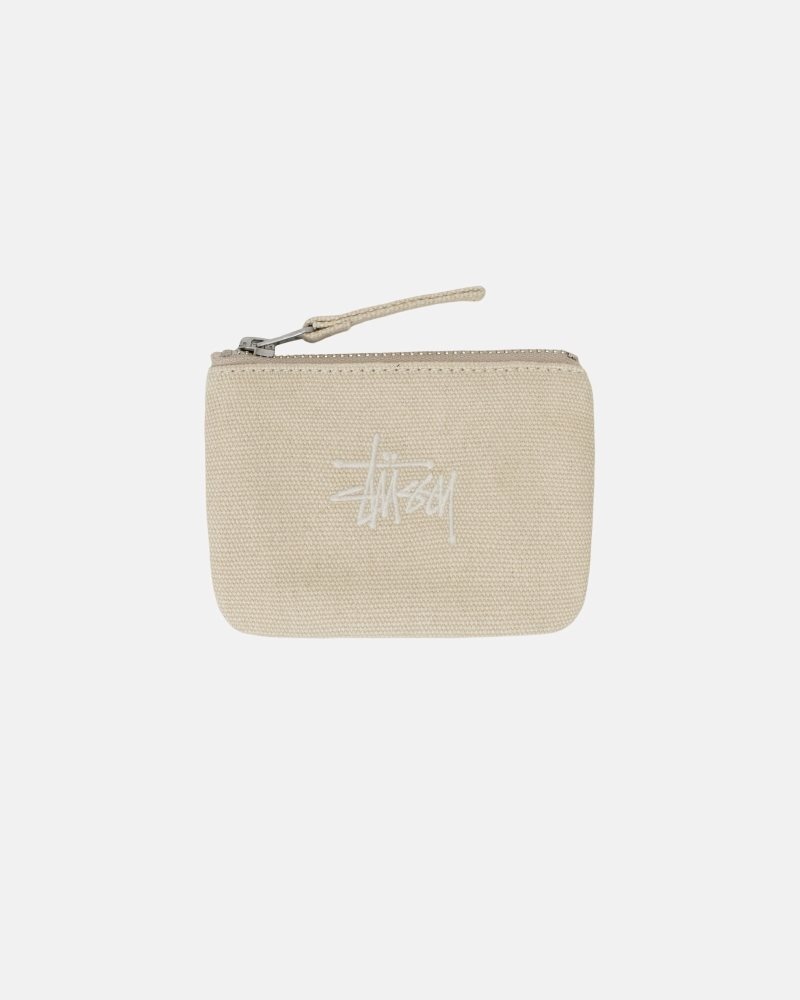 Sacoche Stussy Tela Coin Pouch Natural | XMQ-2946662