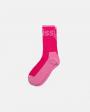 Chaussettes Stussy Logo Jacquard Trail Rose | RAQ-2037076