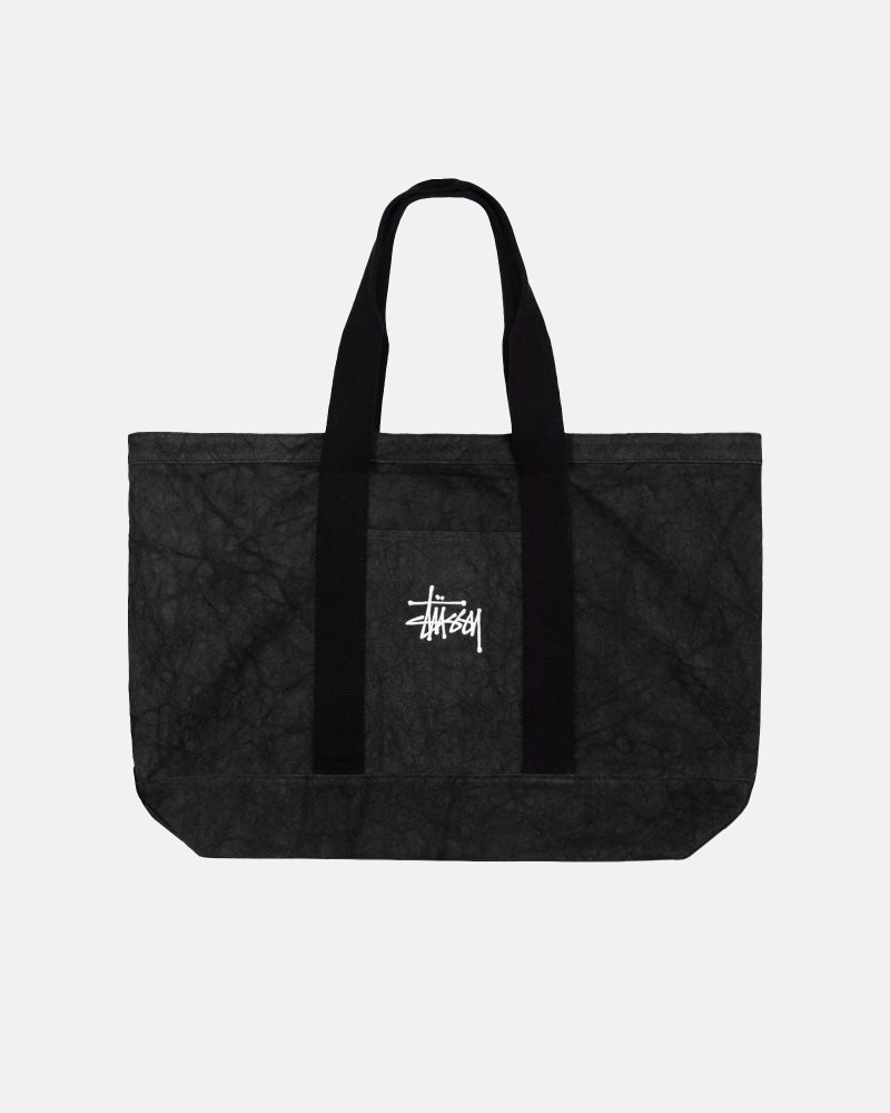 Sacoche Stussy Tela Extra Large Tote Noir | JNR-3977029