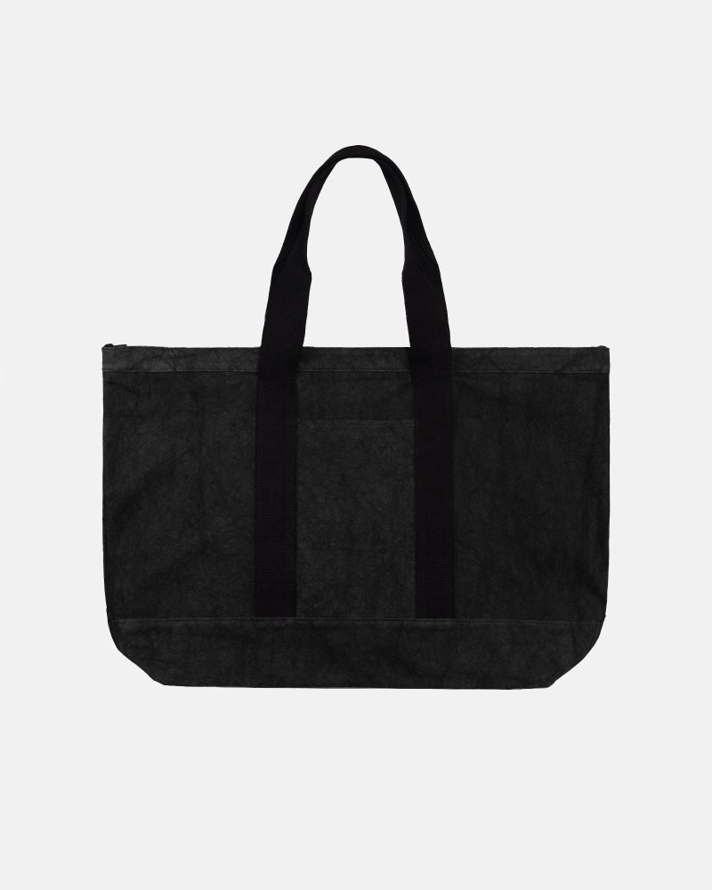 Sacoche Stussy Tela Extra Large Tote Noir | JNR-3977029