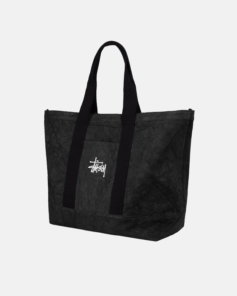 Sacoche Stussy Tela Extra Large Tote Noir | JNR-3977029