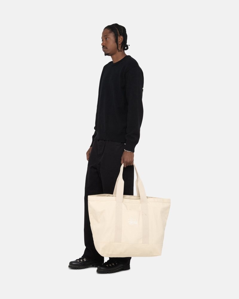 Sacoche Stussy Tela Extra Large Tote Natural | ORX-0565554