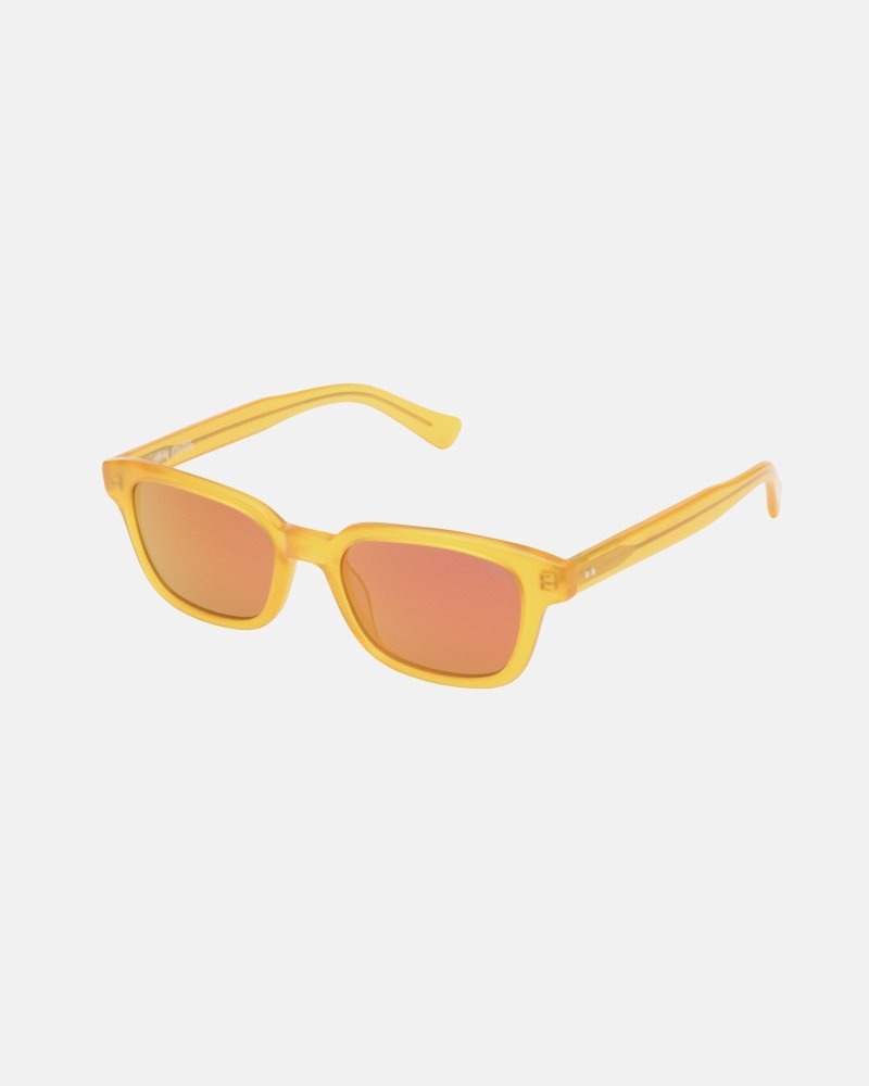 Lunettes de Soleil Stussy Owen Jaune | KVL-4855794