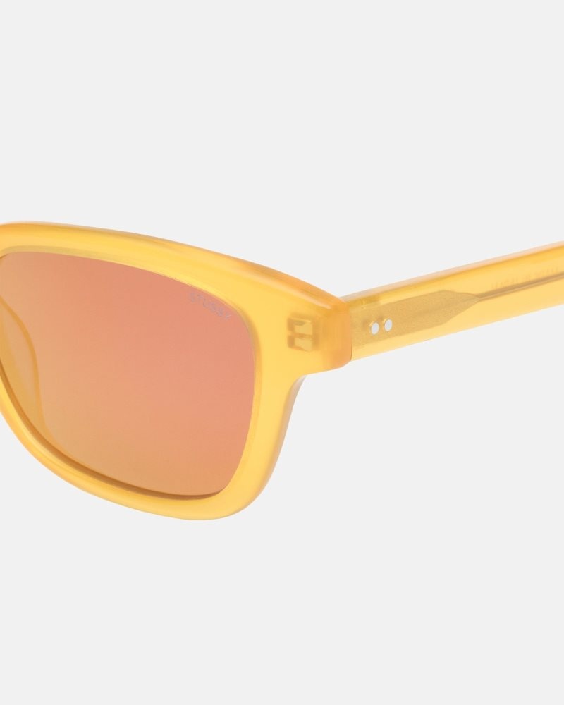 Lunettes de Soleil Stussy Owen Jaune | KVL-4855794