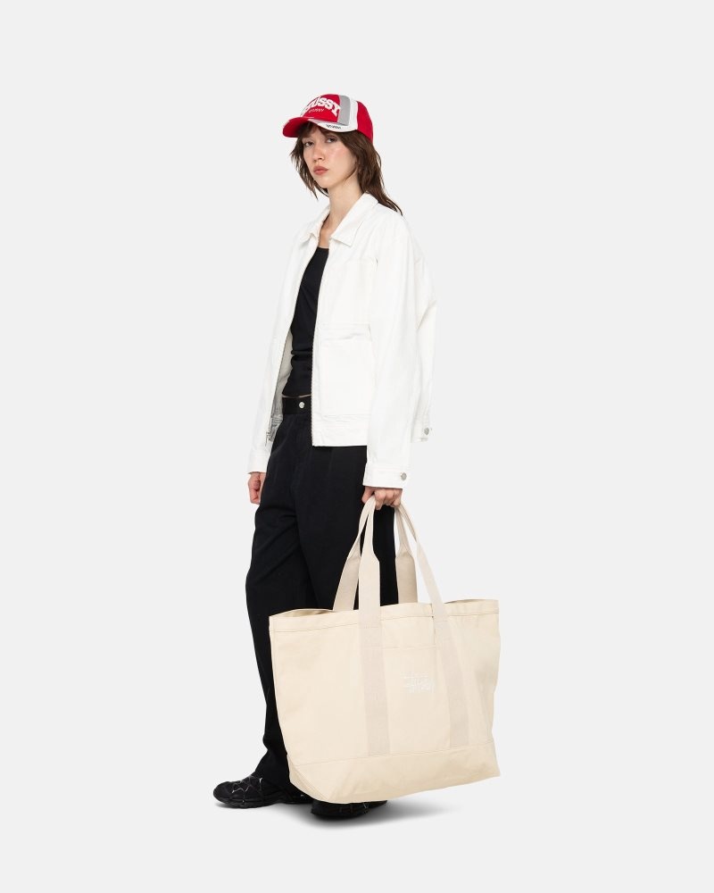 Sacoche Stussy Tela Extra Large Tote Natural | ORX-0565554