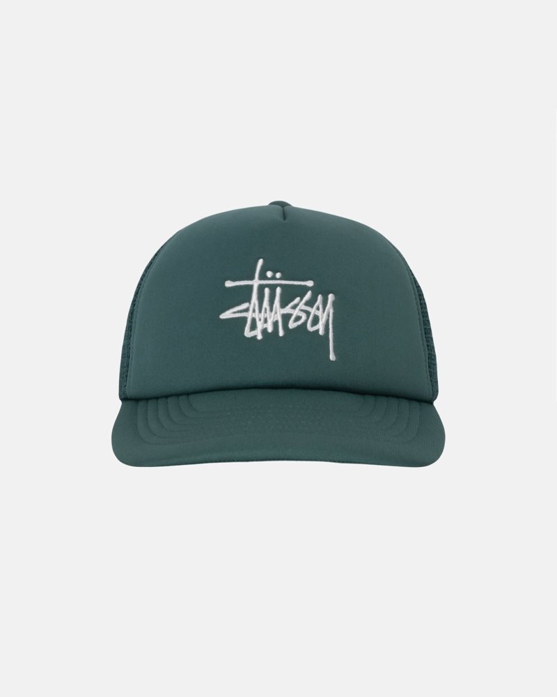 Casquettes Stussy Trucker Big Basic Snapback Pine | MVS-7991445