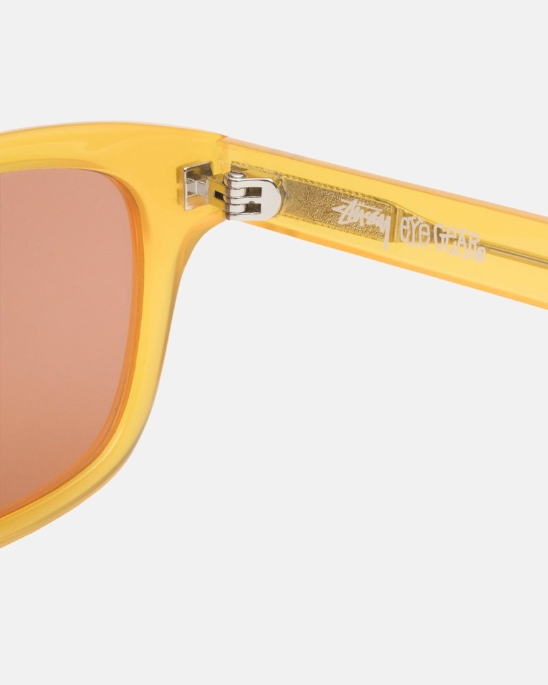 Lunettes de Soleil Stussy Owen Jaune | KVL-4855794