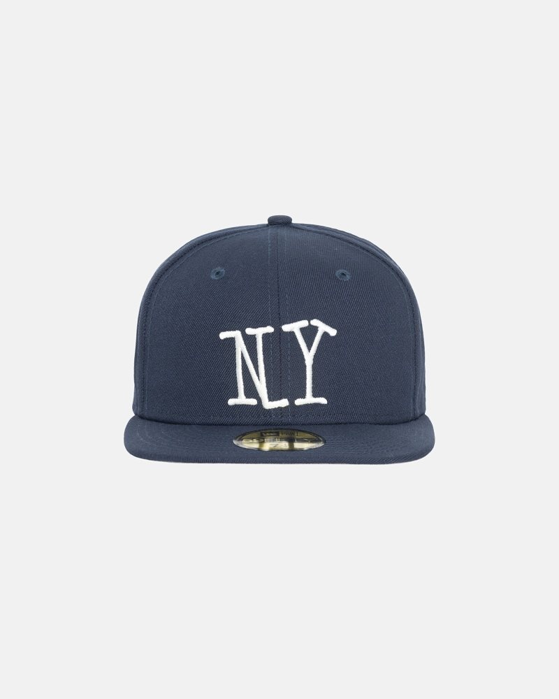 Casquettes Stussy New Era 59fifty Ny Bleu Marine | FTF-6366211