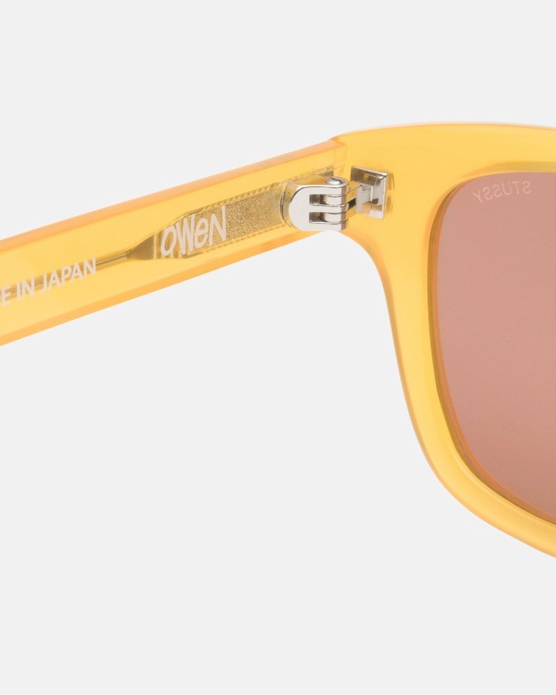 Lunettes de Soleil Stussy Owen Jaune | KVL-4855794