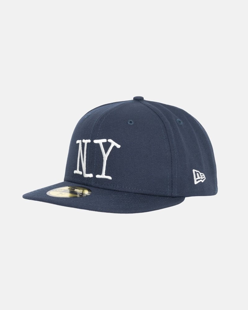 Casquettes Stussy New Era 59fifty Ny Bleu Marine | FTF-6366211