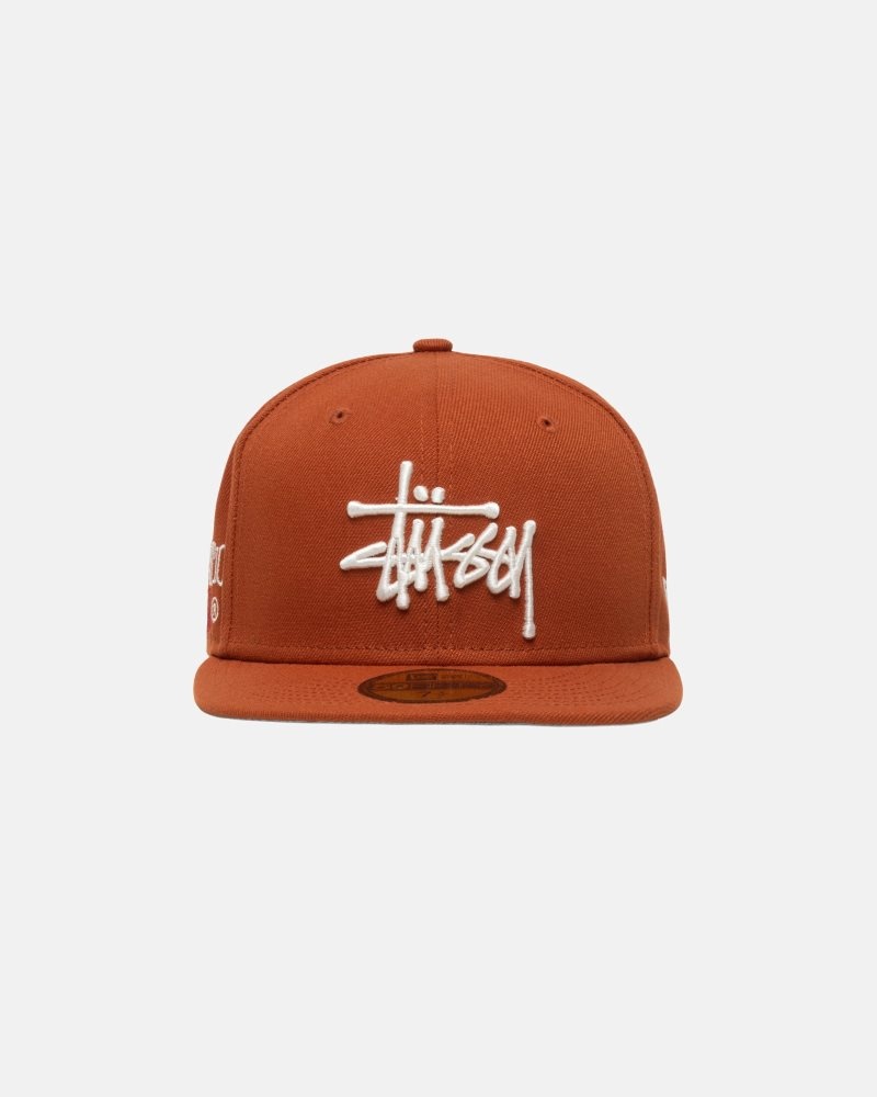 Casquettes Stussy New Era 59fifty Authentic Rust | KYM-4398327